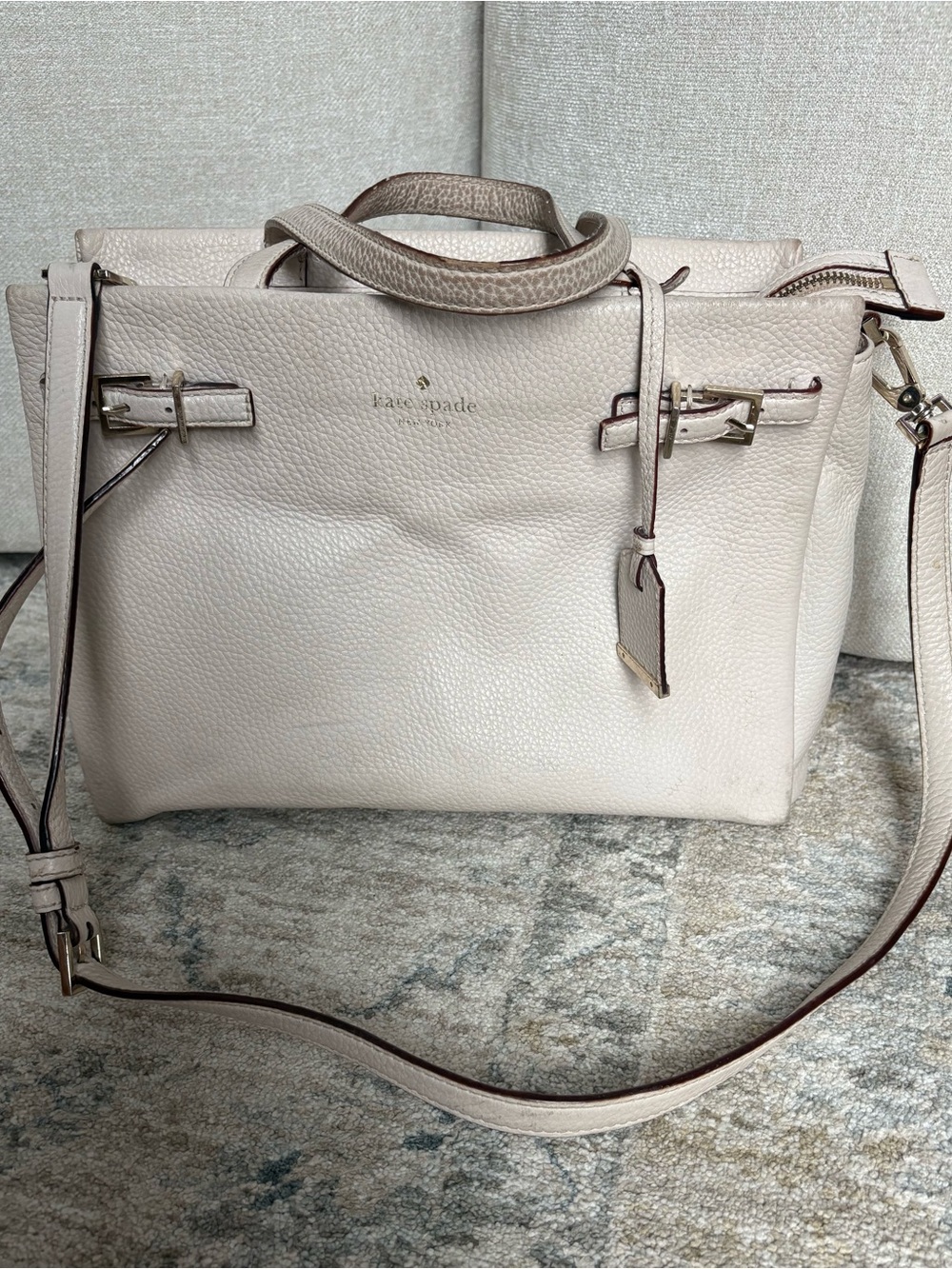 Kate Spade Purse Holden Street Lanie Pebbled Leather Satchel